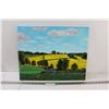 Image 1 : Canola & Farming Landscape Painting on Canvas - 20" x 16"