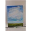 Image 1 : Saskatchewan Canola Field & Living Sky Painting on Canvas - 24" x 18"