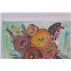 Image 2 : Flower Bouquet Painting on Canvas - 12" x 12"