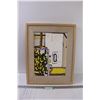 Image 1 : Modern Art Painting in Frame - 21" x 17"