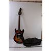 Image 1 : Lero Electric 6 String Guitar w/Carrying Bag - Untested - 38" Long - Some Wear