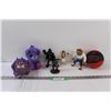 Image 1 : (6) Kid's Toys: Aladdin, Beast, Hercules, Darth Vader, Toronto Raptors Mini Basketball