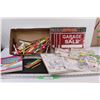 Image 1 : (5) Coloring Books, Word Hunt, (4) Garage Sale Signs, Coloring Lap Tray & Assorted Stationary Items