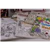 Image 2 : (5) Coloring Books, Word Hunt, (4) Garage Sale Signs, Coloring Lap Tray & Assorted Stationary Items