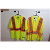 Image 1 : (2) Work Safety High Vis Shirts (Size XL)