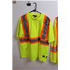 Image 2 : (2) Work Safety High Vis Shirts (Size XL)