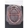Image 4 : Glass Divided Dish, Pink Depression Glass Divided Dish, Glass Butter Dish, Glass Tray