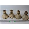 Image 1 : (4) Cast Iron Rusted Claw Footed Feet For Bath Tub