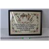 Music Quote Stitched Art Framed - 17