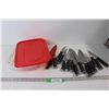 Image 1 : (15) Assorted Cuisinart Kitchen Knives, Christmas Baking Container
