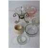 Image 3 : (3) Glass Bowls, (2) Glass Mugs, Assorted Glass and Plastic Dishes