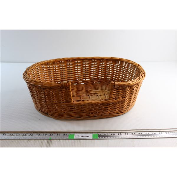 Pet Bed Wicker Basket 20'' x 11''