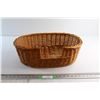 Image 1 : Pet Bed Wicker Basket 20'' x 11''