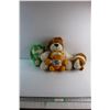 Image 1 : (4) Huggable Fur Plush Babies - Some Damage
