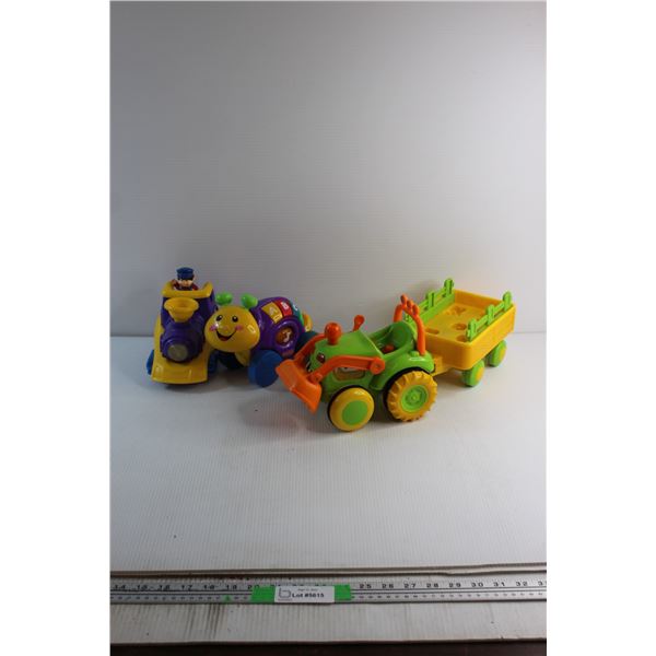 (3) Assorted Kids Toy Truck - Tested, Need Batteries