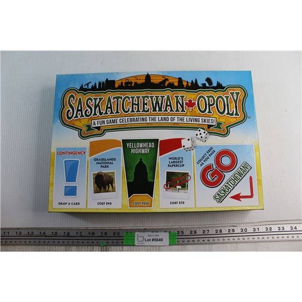 Saskatchewan-opoly Game - As Is