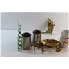 Image 3 : (2) Manitoba Min Rescue Mugs. Pilsner Mug, (2) Oil Bottles and Assorted Decorations