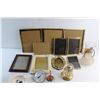 Image 2 : (10) Assorted Picture Frames 10'' x 8''. (2) Candle Holders, Clock Decoration and Assorted Items