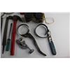 Image 4 : (2) Files, Welding Goggles, Hammer, (2) Oil Filter Wrenches and Assorted Items