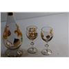Image 3 : Liquor Decanter and (5) Glasses - Chipped