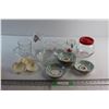Image 1 : Assorted Glasses, Mug Cookie Jar, Miniature Plates and Assorted Items