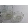 Image 2 : (5) Glass Bowls 5'', (3) Wine Glasses and Jar
