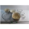 Image 1 : (4) Assorted Casserole Dishes and (3) Assorted Glass Bowls