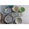 Image 2 : (2) Plates and (19) Assorted Bowls