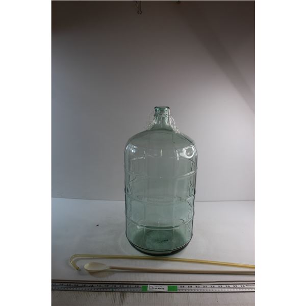 *Glass Carboy for Wine Making and Accessories