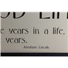 Image 3 : Live a Good Life by Abraham Lincoln Sign 36'' x 15''