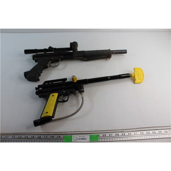 (2) Tipmann Pro Lite and Piranha Paint Rifles - Untested