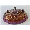 Image 3 : Carnaval Glass Oval Footed Amber Dish (12" x 8.5")