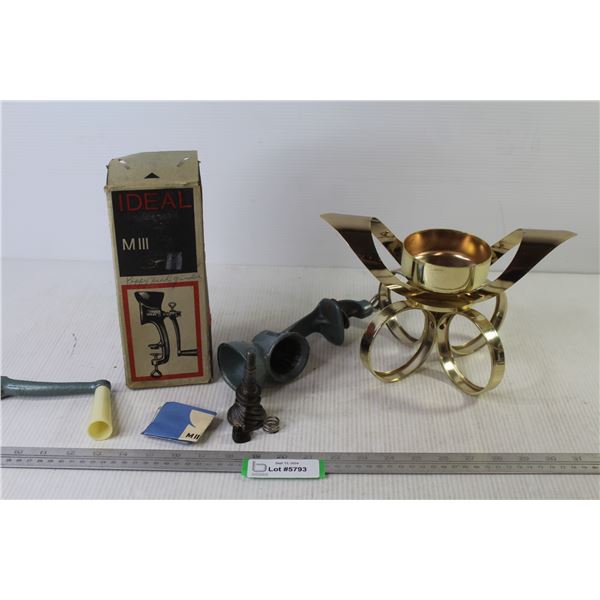 Vintage Ideal - Poppy Seed Grinder - Metal Candle Holder