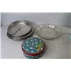 Image 6 : Thermometer - Glass Cannister w/Lid Plastic Pitcher w/Lid - Metal Dish w/Lid - Pie Plates & Pans - M