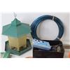 Image 2 : Clothes Line Wire - Trouble Light - 12" Square - (3) Oiler Cans - Bird Feeder - Extension Cord - Mis
