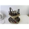 Image 5 : Sunbeam Fan (working) - Mr. Clean Auto Dry Hose Sprayer - Tool Caddy w/ Assorted Hand Tools - Misc. 