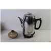 Image 2 : Soup Tureen - Electric Coffee Kettle (working - power cord inside) - Small Ceramic Vase