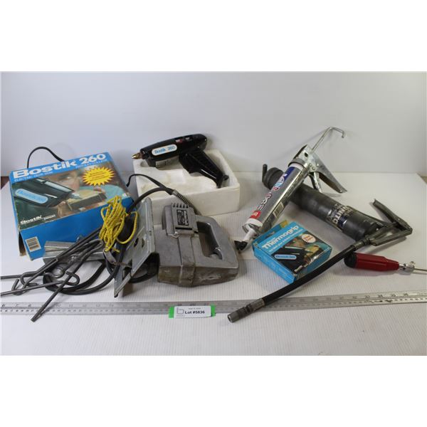 Bostik Glue Gun (works) - Grease Gun - Chalking Gun - Master Craft Jigsaw (works) - Misc. Items