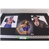 Image 1 : WWE Wrestling Pictures - Ray Mysterio, Undertaker, & Eve (8" x10")