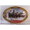 Image 1 : Budweiser Concaved Sleigh Horses Scene Picture - 30" x 20"