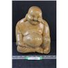 Image 1 : Wood Carved Budda Statue - 10: x 8" x 6"