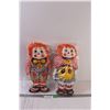 Image 1 : Andy & Raggedy Anne Dolls - 15" Tall