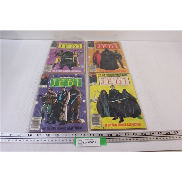 Vintage Star Wars Marvel Comic Books - Return of the Jedi Edition # 1-4