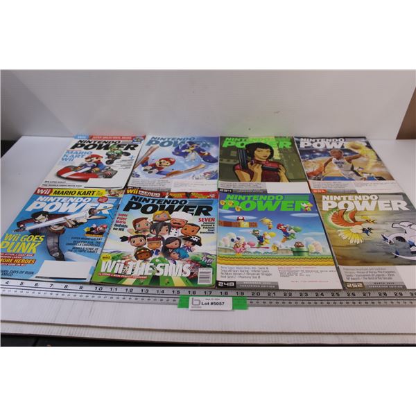 (8) Nintendo Power Magazines - Assorted Years