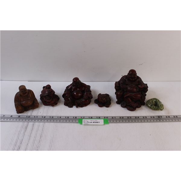 (6) Buddha Religious Statues/Figurines