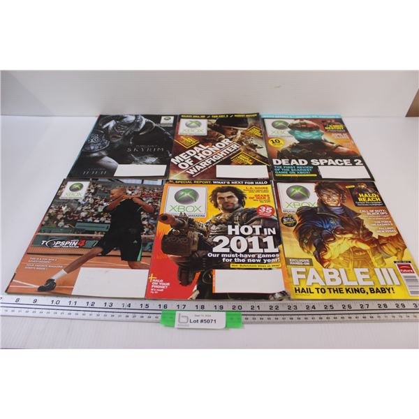 (6) Xbox Gaming Magazines