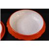 Image 4 : Vintage Orange Serving Dish w/Lid - 8" x 3"