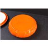 Image 5 : Vintage Orange Serving Dish w/Lid - 8" x 3"