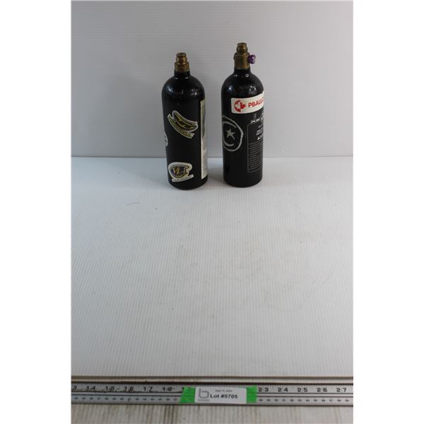 (2) Pure Energy High Pressure Gas Cylinders for Paint Ball Guns
