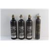 Image 1 : (4) High Pressure Gas Cylinders for Paint Ball Guns